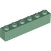Sand Green Brick 1 x 6