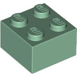 LEGO part element render in color 378 - Sand Green LEGO part element render in color 378 - Sand Green