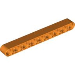 LEGO part 10064289 TECHNIC 9M BEAM in Bright Orange/ Orange