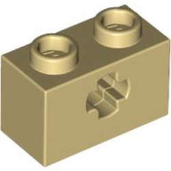 Technic Brick 1 x 2 with Axle Hole Type 1 [+ Opening] and Bottom Pin