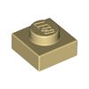 Tan Plate 1 x 1