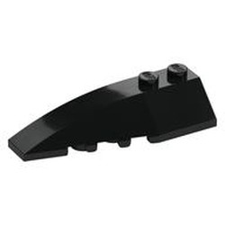 Wedge Curved 6 x 2 Left, Inner Ridges