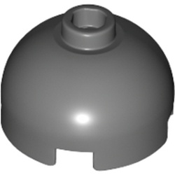 LEGO part FINAL BRICK 2X2 in Dark Stone Grey / Dark Bluish Gray