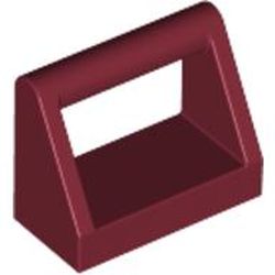 LEGO part 10002432 CLAMP 1X2 in Dark Red