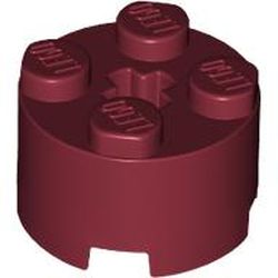 LEGO part 10006143 BRICK Ø16 W. CROSS in Dark Red