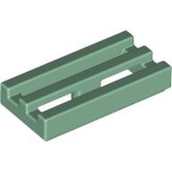 LEGO part  RADIATOR GRILLE 1X2 in Sand Green