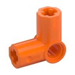 LEGO part  ANGLE ELEMENT, 90 DEGREES [6] in Bright Orange/ Orange