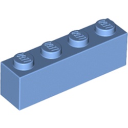 LEGO part BRICK 1X4 in Medium Blue
