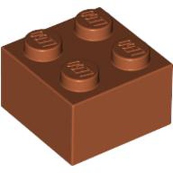 LEGO part element render in color 484 - Dark Orange LEGO part element render in color 484 - Dark Orange