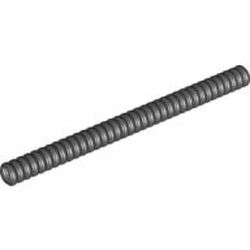 LEGO part 78c12 Hose, Ribbed 7mm D. 12L in Black