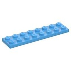 LEGO part 3034 PLATE 2X8 in Medium Blue