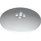 Dish 8 x 8 Inverted [Radar] with Orange Band, Dark Bluish Grey Droid Plating print (BB-8 Left Side)
