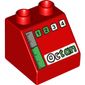 Duplo Brick 2 x 2 Slope 45 with Octan, 1, 2, 3, 4 and Gas Gauge Print