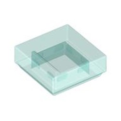 LEGO part 35403 FLAT TILE 1X1 in Transparent Light Blue/ Trans-Light Blue
