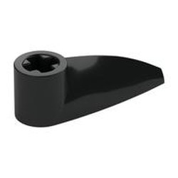 Technic Tooth 1 x 3 with Axle Hole [Rounded Underside]
