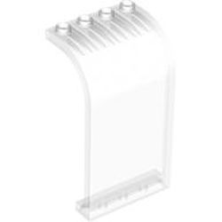 LEGO part 10035251 WALL ELEMENT W. CURVE 3X4X6 in Transparent/ Trans-Clear