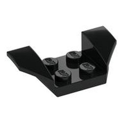 Mudguard 2 x 4 with 2 x 2 Studs and Flared Wings