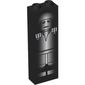 Brick 1 x 2 x 5 with Blocked Open Studs and Bottom Stud Holder with Han Solo in Carbonite Print