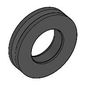 Tyre with Centre Groove [Tightrope Guide Wheel]