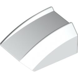 LEGO part FRONT, 2X2, SPORT in White