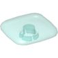 Clikits Icon, Square 2 x 2 Large with Pin, White Snowflake Print