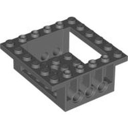 LEGO PART 47507 DARK BLUISH GREY COCKPIT 6 X 6 X 2 CABIN BASE TECHNIC HOLES NEW