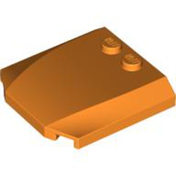 LEGO part 45677 PLATE 4X4X2/3 in Bright Orange/ Orange