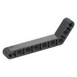LEGO part  TECHNIC ANGULAR BEAM 3X7 in Dark Stone Grey / Dark Bluish Gray