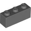 Dark Bluish Gray Brick 1 x 3