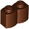 Reddish Brown Brick Special 1 x 2 Palisade [aka Log]