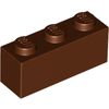 Reddish Brown Brick 1 x 3