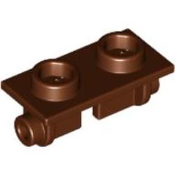 LEGO part 3938 PLATE 1X2 (ROCKING) in Reddish Brown