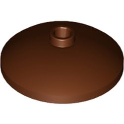 LEGO part 10043898 PARABOLIC REFLECTOR Ø24X6,4 in Reddish Brown