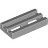 Light Bluish Gray Tile Special 1 x 2 Grille with Bottom Groove