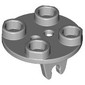 Wheel Holder, Plate, Round 2 x 2 Thin with Clips