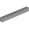 Light Bluish Gray Brick 1 x 10