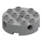 Brick Round 4 x 4 with 4 Side Pin Holes and Center Axle Hole