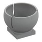 Cylinder Hemisphere 2 x 2 Ball Turret Socket Base