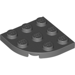 2x Flat Round Plate Round corner 3x3 grey/light offer gray 30357 NEW Lego