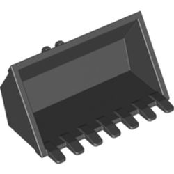 Construction Vehicle Bucket 3 x 6, 9 Hinge Teeth
