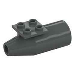 LEGO part 4868 JET ENGINE in Dark Stone Grey / Dark Bluish Gray