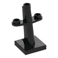 Boat, Mast 2 x 2 x 3 Inclined with Stud on Top and Two Sides