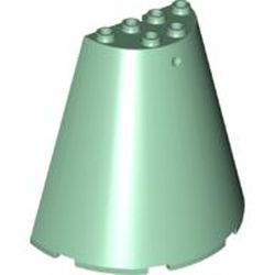 LEGO part 10048310 CONE, HALF 8X4X6 in Sand Green