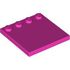 6179 PLATE 4X4 W. 4 KNOBS in Bright Purple/ Dark Pink