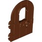 Door 1 x 4 x 6 Round Top with Window and Keyhole, Non Reinforced Edge