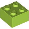 Lime Brick 2 x 2