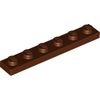 Reddish Brown Plate 1 x 6