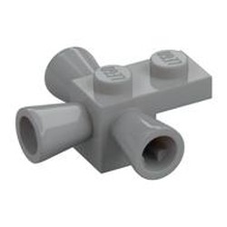 LEGO part  STEERING NOZZLE in Medium Stone Grey/ Light Bluish Gray
