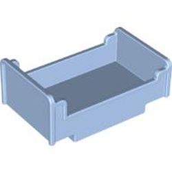 LEGO part DUPLO BED 3X5X35.5 in Light Royal Blue/ Bright Light Blue