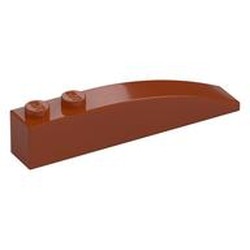 LEGO part 42022 BRICK 1X6 W/BOW in Dark Orange